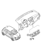 7TJ97U00AA - : Instrument Panel Switch for Fiat: 500E Image