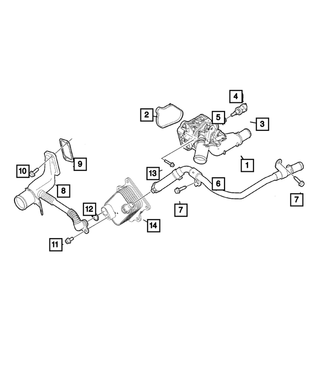68439764AA - Cooling: Retainer Clip for Mopar Image