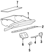 25734767 - Body: Glove Box Assembly for Oldsmobile: Aurora Image