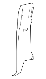 4L3Z16278D12AAB - Body: Rear Pillar Trim for Ford Image