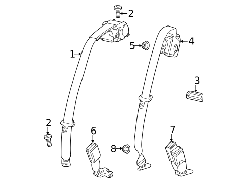 Rear Seat Belts for 2025 Buick Envista #0