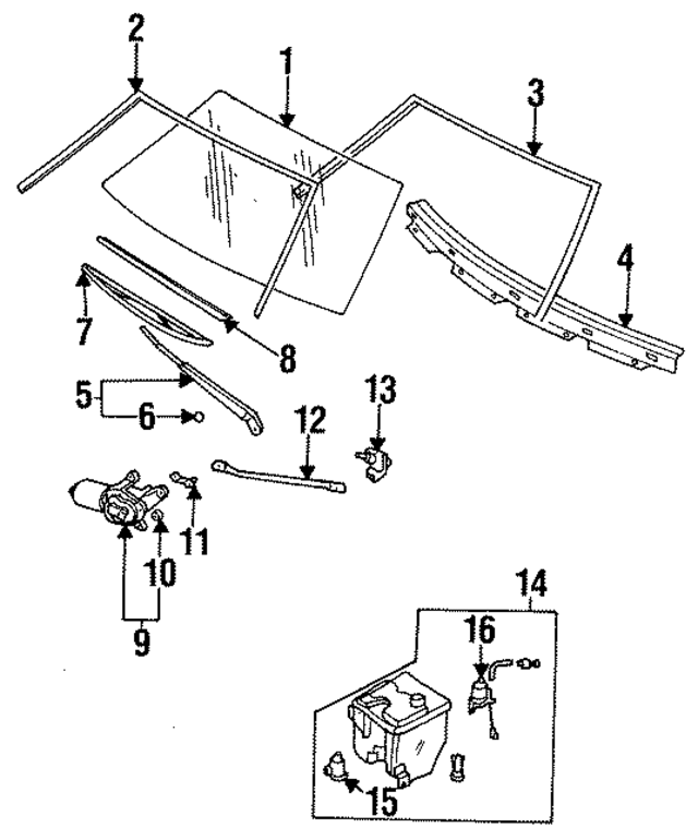 2891061A60 - : Washer Fluid Reservoir for Nissan: Pulsar NX, Sentra Image