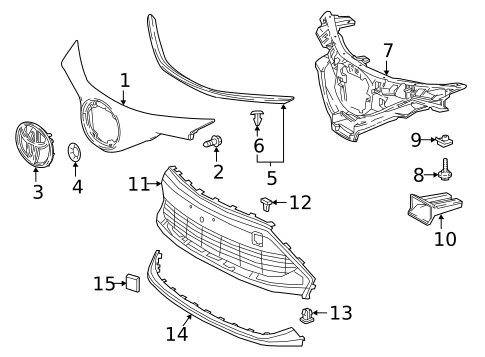 Grille & Components for 2021 Toyota C-HR #1
