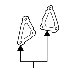 16341AD010 - Cooling System: Water Outlet Gasket for Lexus: ES350, GS300, GS350, GS450h, IS250, IS300, IS350, RC300, RC350, RX350, RX450h Image