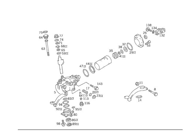 169976547 - Steering: Seal Ring for Mercedes-Benz: 300E, 300SD, 300SL, 300TE, 400E, 400SE, 400SEL, 500E, 500SEC, 500SEL, 500SL, 600SEL, 600SL, S420, SL320 Image image