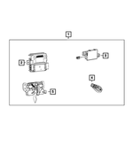 68234886AE - Mopar Accessories - Component Parts: Hub Receiver for Ram: 1500, 2500, 3500 Image