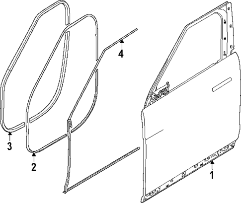 Door & Components for 2023 Land Rover Range Rover Sport #1