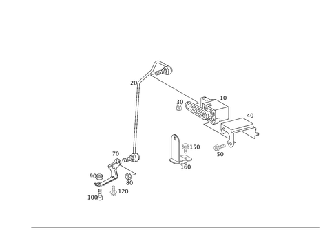 Regulation of Dynamic Headlamp Range Control, Rear for 2005 Mercedes-Benz C 230 #0