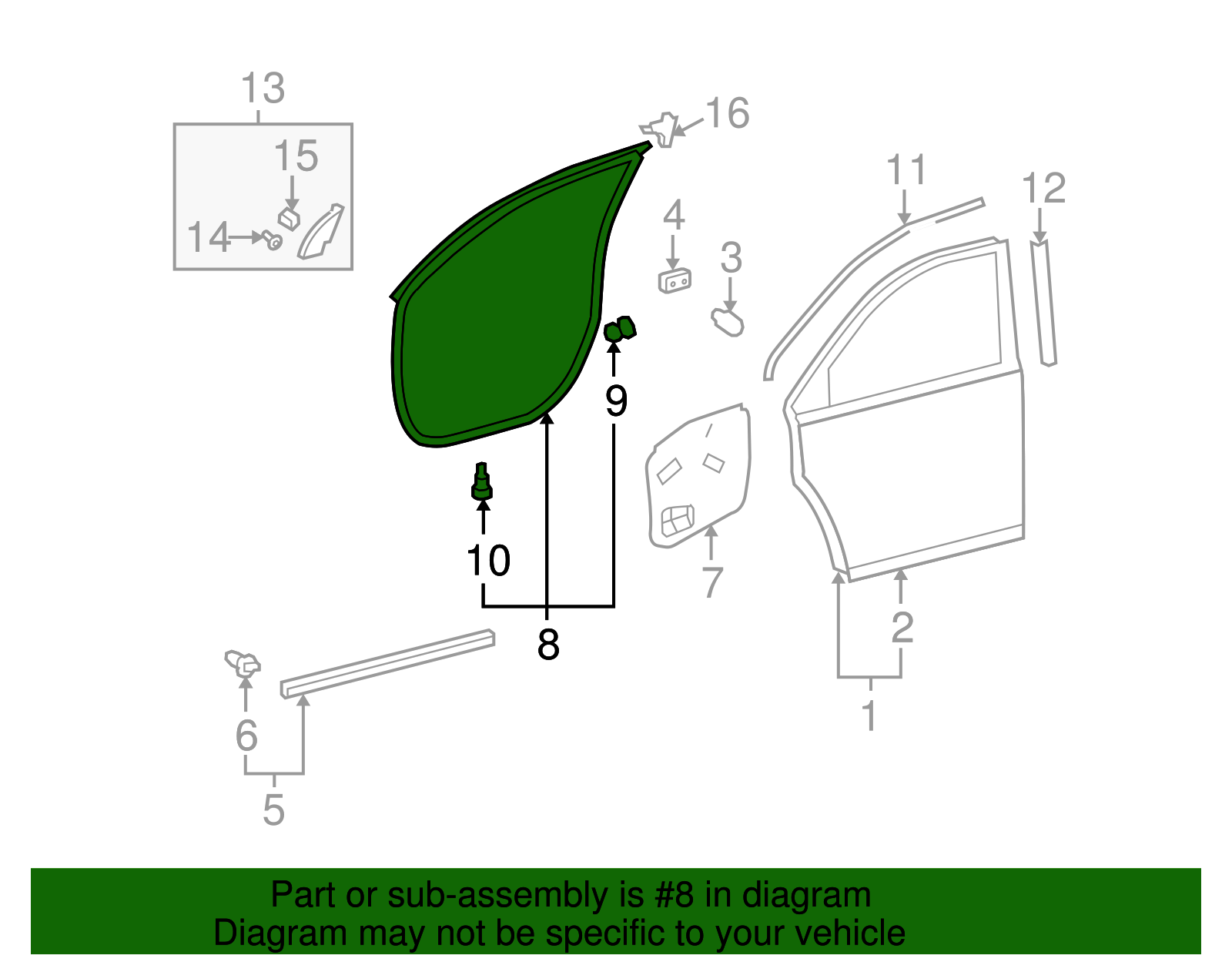 Compatible With Highlander 2008 2009 2010 対応 ウィンドウ