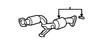 181606L2A00 - : Catalytic Converter for Honda: Insight Image
