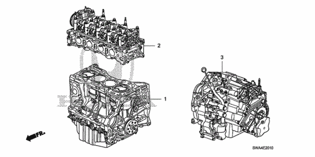 Engine Assy. - Transmission Assy. for 2008 Honda CR-V #0
