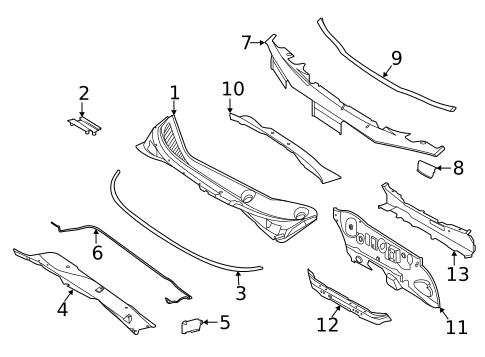 Cowl for 2021 Nissan Versa #0