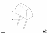 52108025378 - Individual Equipment: Headrest Leather for BMW: 745i, 745Li, 750i, 750Li Image image