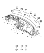 68315598AA - : Weatherstrip Seal for Fiat: 124 Spider Image