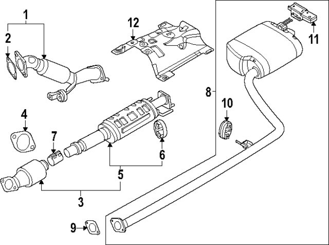 28600L2600 - : Center Muffler for Kia Image