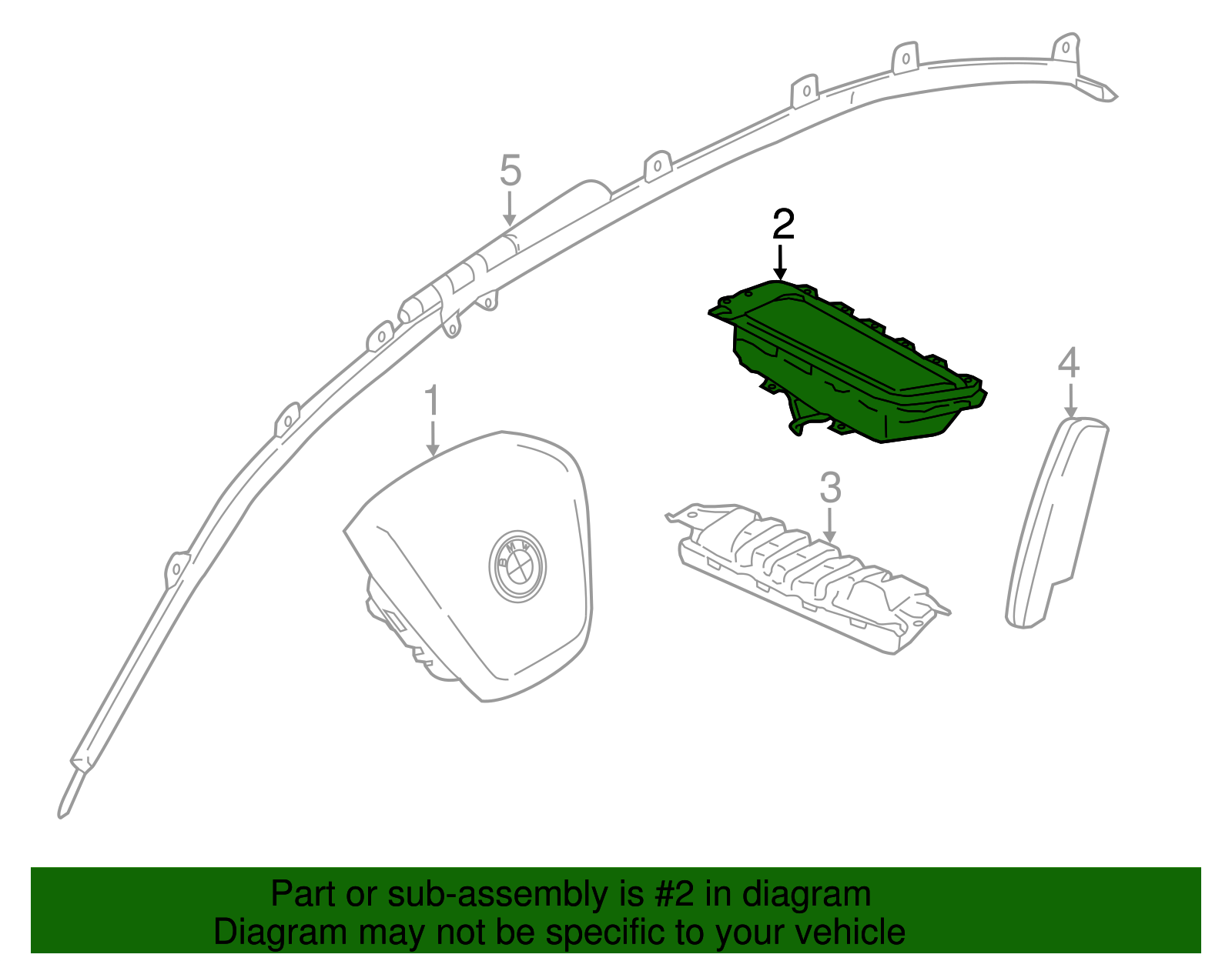 Passenger Air Bag - BMW (72129297728)