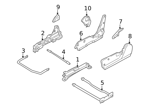 Tracks & Components for 2002 Subaru Legacy #3