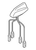 4E0035503ABGRU - : Antenna for Audi: A8 Quattro, S8 Image