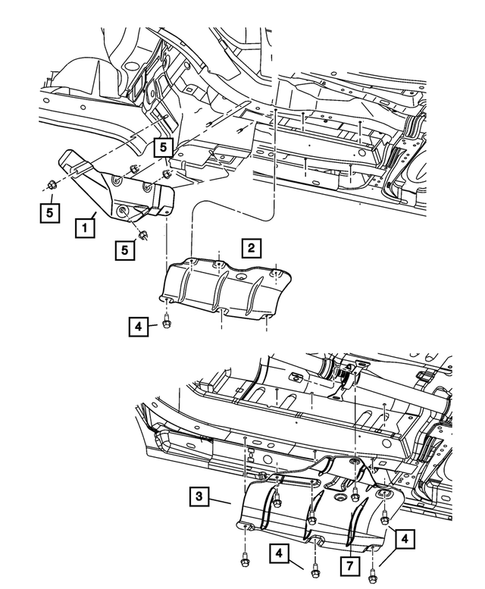 Heat Shields for 2004 Chrysler Pacifica #0