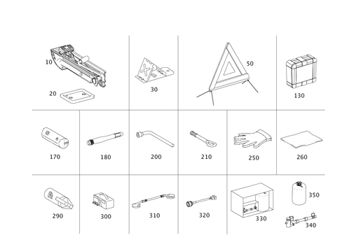 Tools and Accessories for 2014 Mercedes-Benz SLS AMG&reg; #0