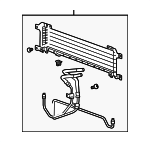 88957425 - : Automatic Transmission Fluid Cooler for Cadillac: SRX, STS Image