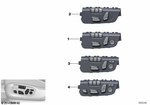61319359831 - Vehicle Electrical System: Switch, Seat Adjustment, Memory, Left for BMW Image