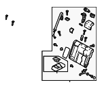 BCR657450L02 - : Seat Back Assembly for Mazda: 3 Image