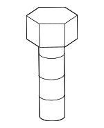 BN8P88651 - Body: Center Seat Belt Upper Bolt for Mazda: 3, CX-9 Image