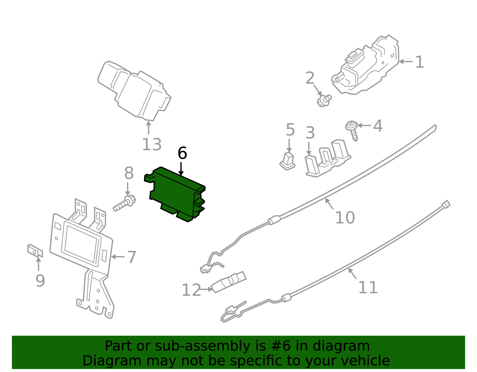 2022-2025 Ford Door Lock Control Module JU5Z-14B291-P | QuirkParts
