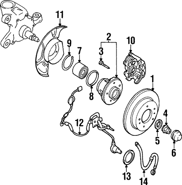 402640P001 - Brakes: Lock Nut Washer for Infiniti Image