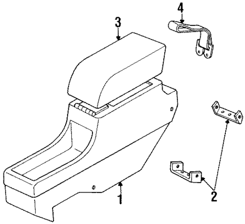 Center Console for 1993 Pontiac Grand Prix #0