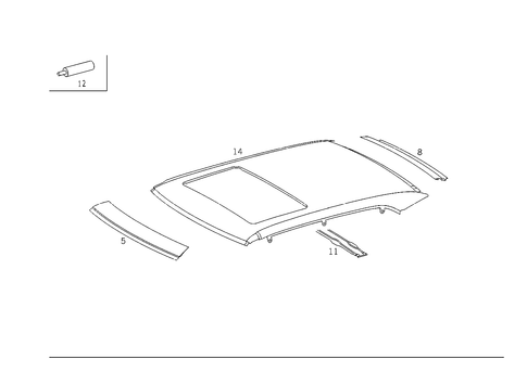 Roof for 1992 Mercedes-Benz 300SD #0