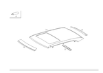 1406500001 - Roof: Roof Frame for Mercedes-Benz: 300SD, 400SE, 400SEL, 500SEL, 600SEL, S420 Image