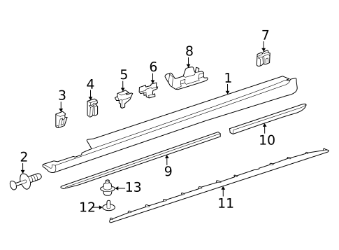 Exterior Trim - Pillars for 2015 Mercedes-Benz C400 #0