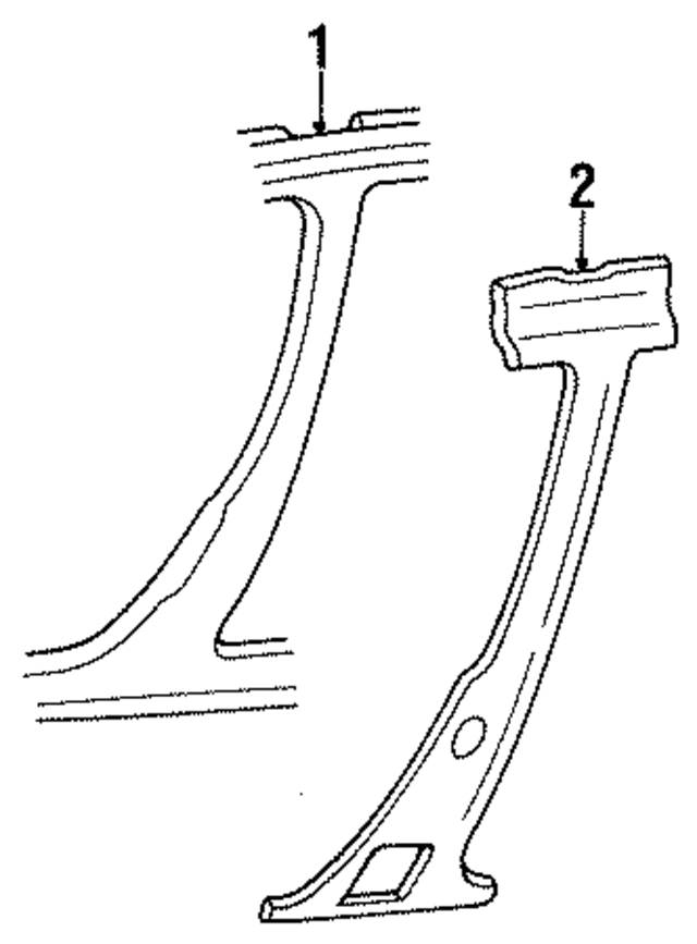 4778333AD - Body: Body B-Pillar for Mopar Image