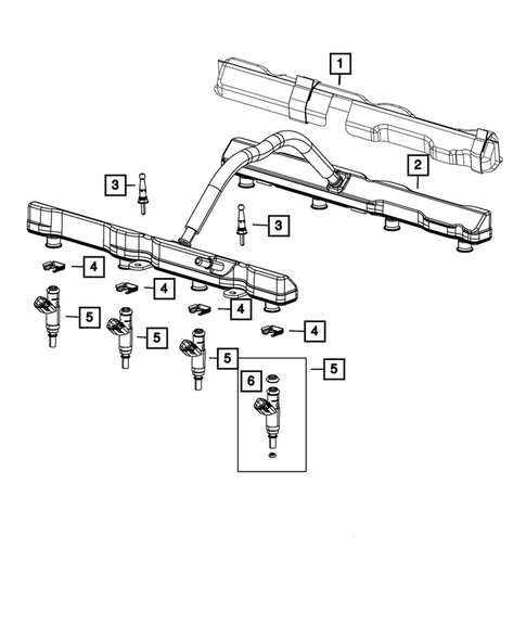 Fuel Rail and Injectors for 2023 Chrysler 300 #0