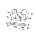 1RS54XDVAB - Interior Trim: Rear Seat Back Cover for Mopar Image