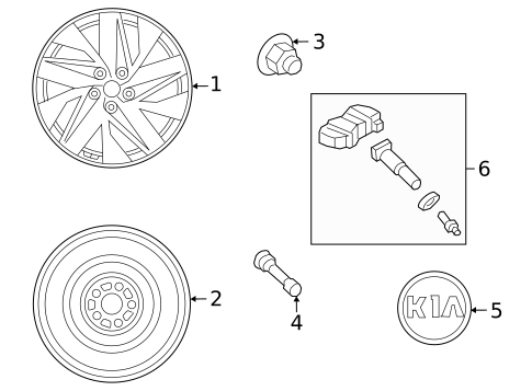 Wheels for 2022 Kia Sorento #3