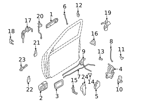 Front Door for 2002 Nissan Xterra #1