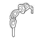 H06003J185 - Body: Cylinder &amp; Keys for Nissan: Altima, Frontier, Pathfinder, Xterra Image