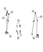 1SX09HL1AH - Restraints: Front Seat Belt, Left for Mopar Image