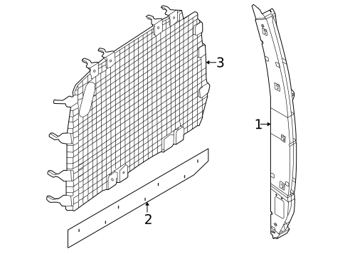 Back Panel for 2024 Ford E-450 Super Duty #0