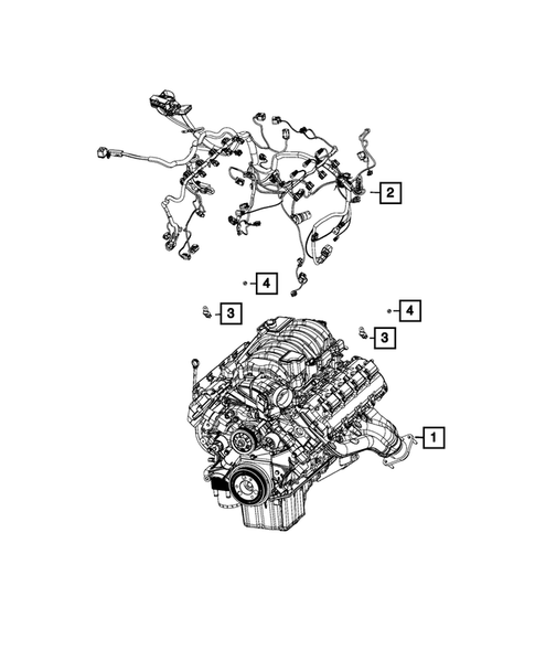 Wiring-Powertrain for 2017 Dodge Challenger #3
