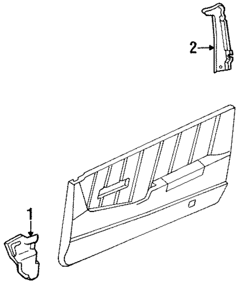 Interior Trim - Pillars for 1989 Isuzu Impulse #0