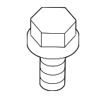 90159A0029 - Electrical: Headlamp Screw for Lexus: CT200h, ES350, GX460, GX470 Image