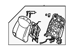 884013X840MBN - Body: Seat Back Assembly for Hyundai: Elantra Coupe Image