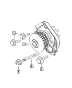 6106023AA - Cooling: Nut And Washer for Dodge: Dart | Fiat: 124 Spider, 500, 500L, 500X | Jeep: Renegade | Ram: ProMaster City Image
