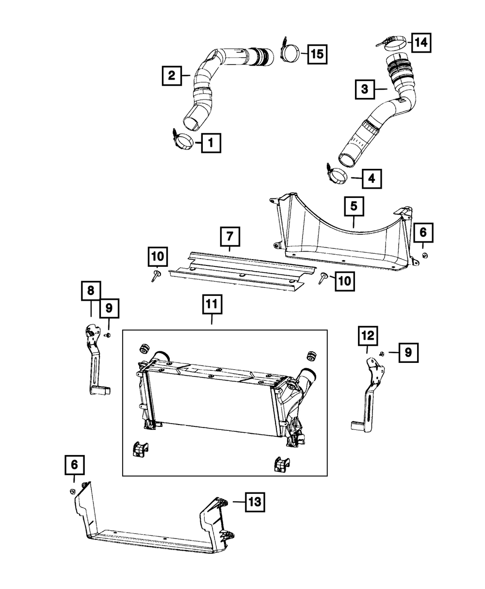 2019-2026 Ram Charge Air Cooler Shroud 68322666AC | My Mopar Parts
