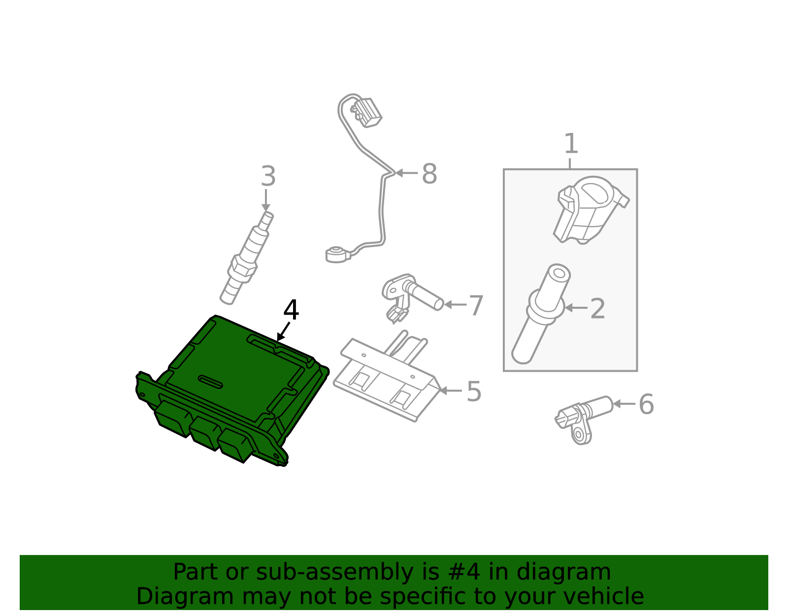 2009-2010 Ford | Engine Control Module (ECM) | 9C3Z-12A650-BGERM ...