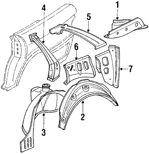 Inner Components for 1988 Audi 80 Quattro #0